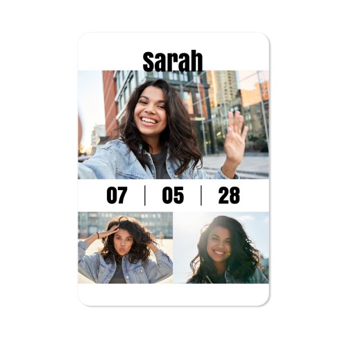 Single Card portrait rounded corners 10 x 14,3 cm