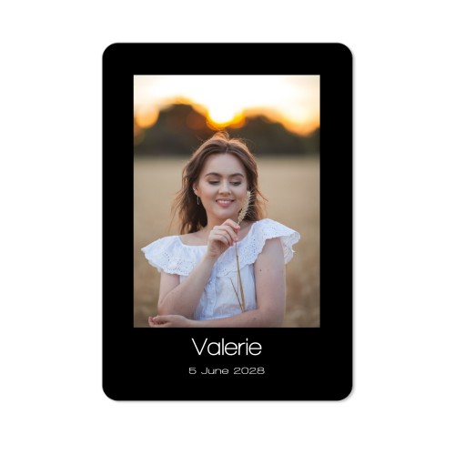 Single Card portrait rounded corners 10 x 14,3 cm