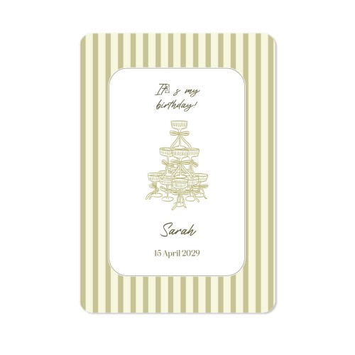 Grusskarte Hochformat mit abgerundeten Ecken 10 x 14,3 cm