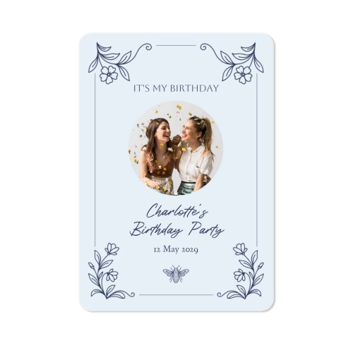 Single Card portrait rounded corners 10 x 14,3 cm