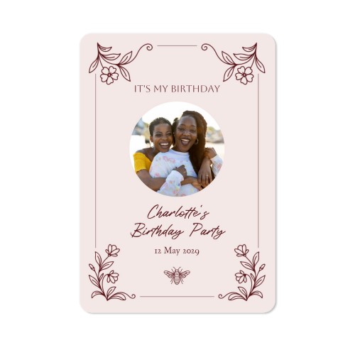 Single Card portrait rounded corners 10 x 14,3 cm