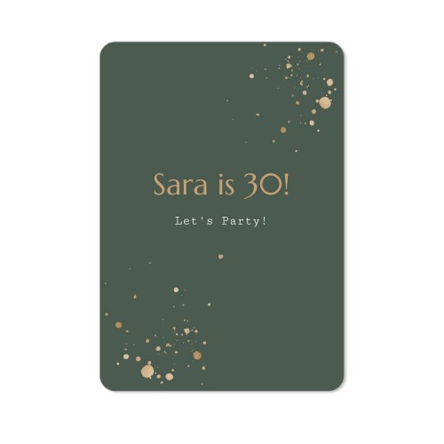 Faire-part 1 volet portrait coins arrondis 10 x 14,3 cm