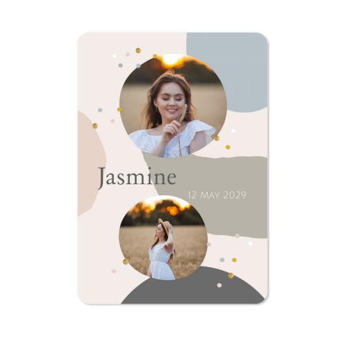 Single Card portrait rounded corners 10 x 14,3 cm