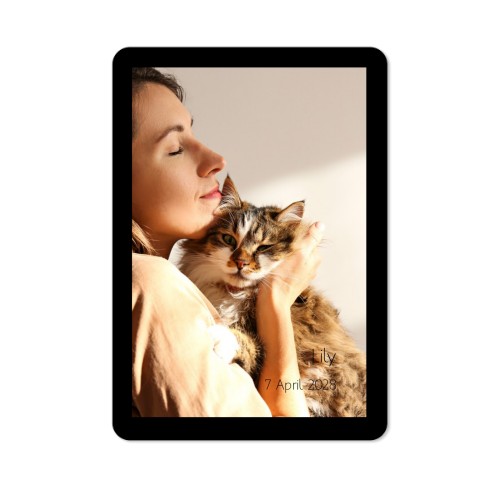 Single Card portrait rounded corners 10 x 14,3 cm