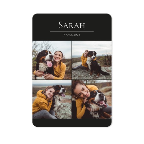 Single Card portrait rounded corners 10 x 14,3 cm