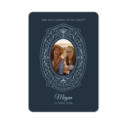 Grusskarte Hochformat mit abgerundeten Ecken 10 x 14,3 cm