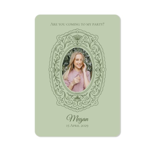 Single Card portrait rounded corners 10 x 14,3 cm