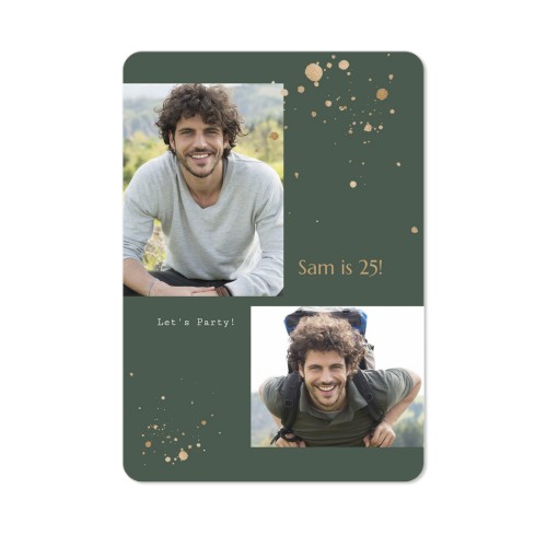 Grusskarte Hochformat mit abgerundeten Ecken 10 x 14,3 cm