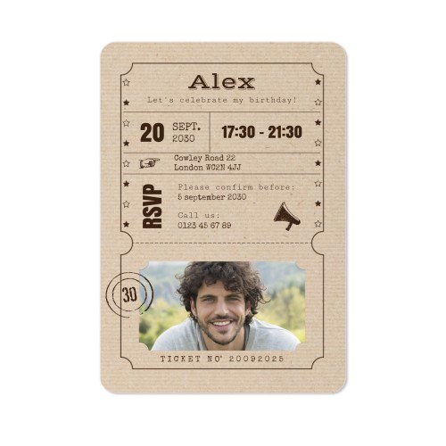 Single Card portrait rounded corners 10 x 14,3 cm