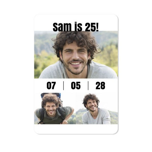 Single Card portrait rounded corners 10 x 14,3 cm