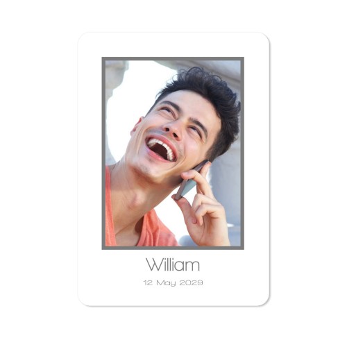 Single Card portrait rounded corners 10 x 14,3 cm