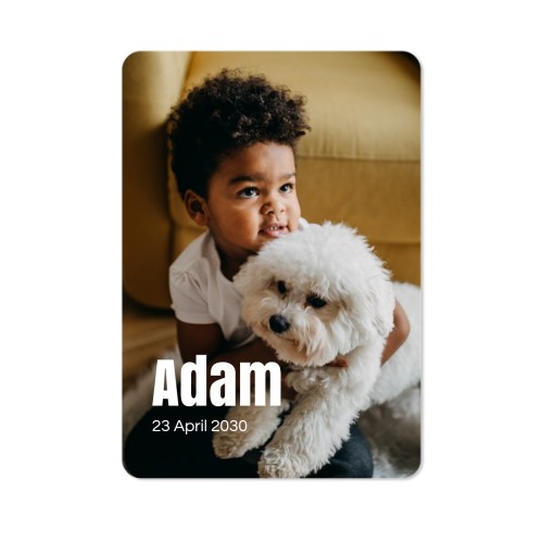 Single Card portrait rounded corners 10 x 14,3 cm