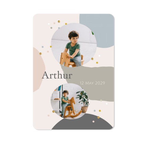 Fotokaart staand met ronde hoeken 10 x 14,3 cm