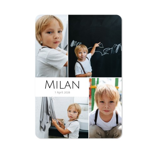Single Card portrait rounded corners 10 x 14,3 cm