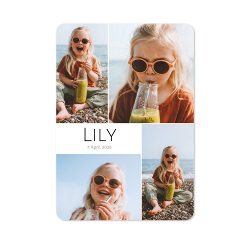 Single Card portrait rounded corners 10 x 14,3 cm