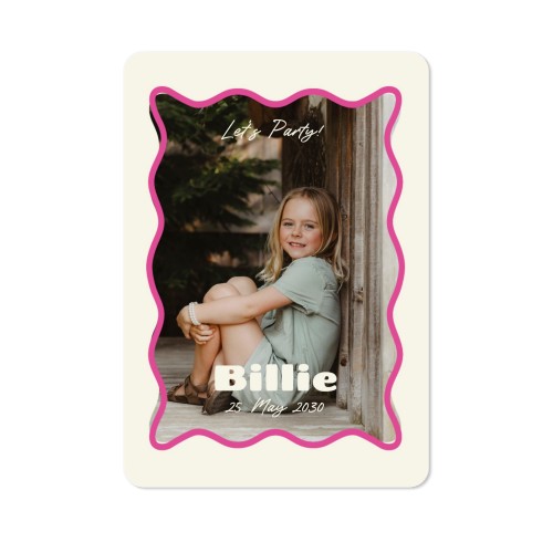 Single Card portrait rounded corners 10 x 14,3 cm