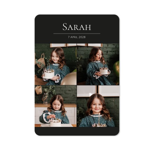 Faire-part 1 volet portrait coins arrondis 10 x 14,3 cm Faire-part 1 volet portrait coins arrondis 10 x 14,3 cm