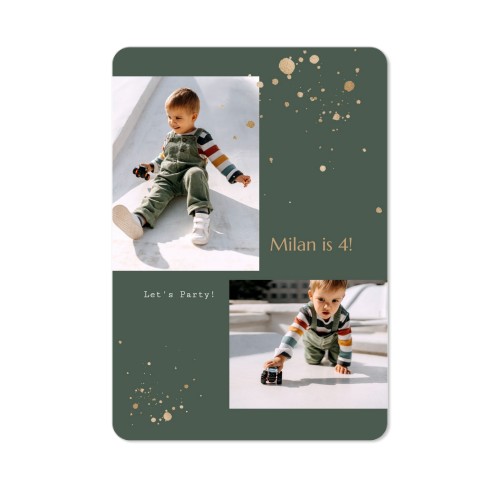 Faire-part 1 volet portrait coins arrondis 10 x 14,3 cm Faire-part 1 volet portrait coins arrondis 10 x 14,3 cm