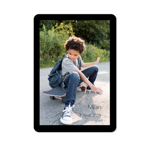 Single Card portrait rounded corners 10 x 14,3 cm