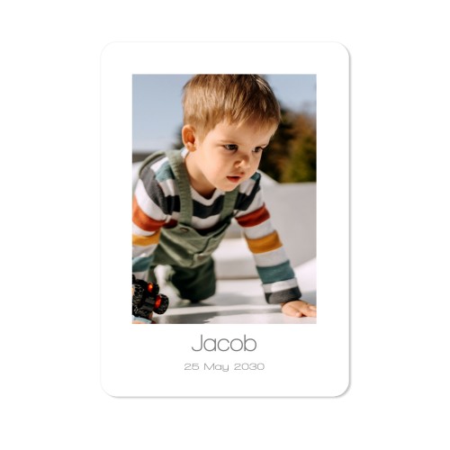 Single Card portrait rounded corners 10 x 14,3 cm