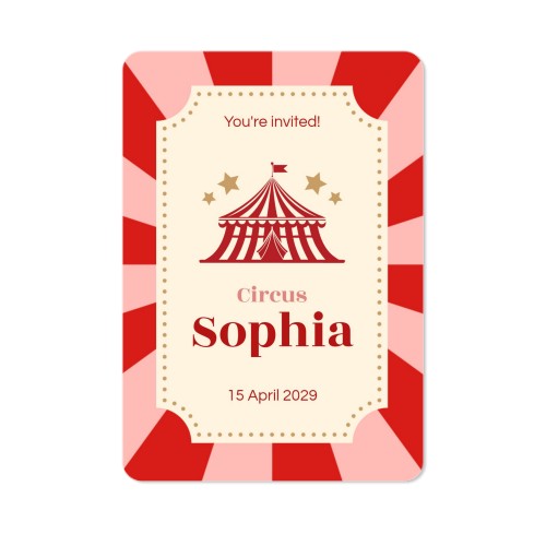 Single Card portrait rounded corners 10 x 14,3 cm