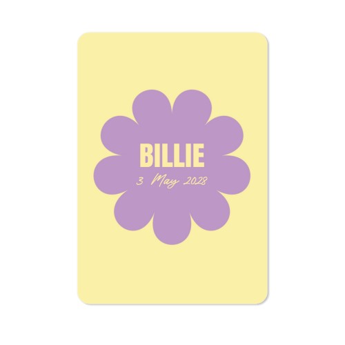 Single Card portrait rounded corners 10 x 14,3 cm