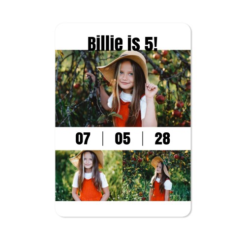 Single Card portrait rounded corners 10 x 14,3 cm