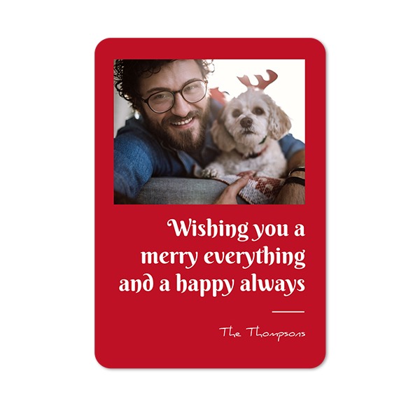 Single Card portrait rounded corners 10 x 14,3 cm