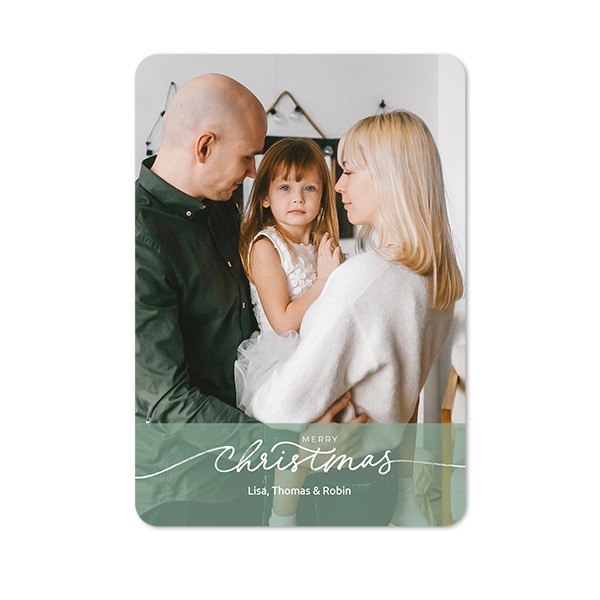 Single Card portrait rounded corners 10 x 14,3 cm