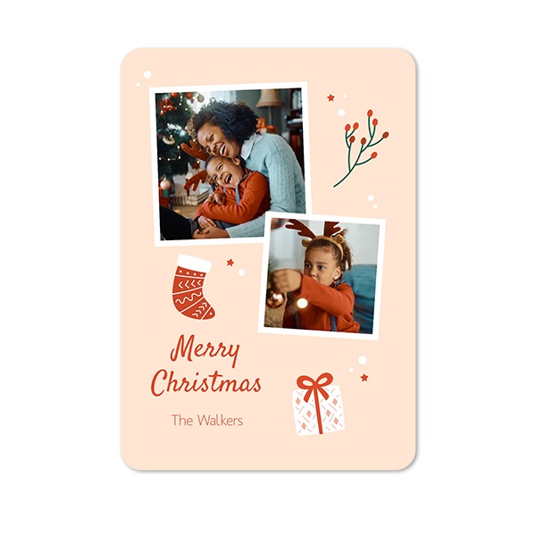 Single Card portrait rounded corners 10 x 14,3 cm