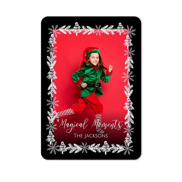 Single Card portrait rounded corners 10 x 14,3 cm