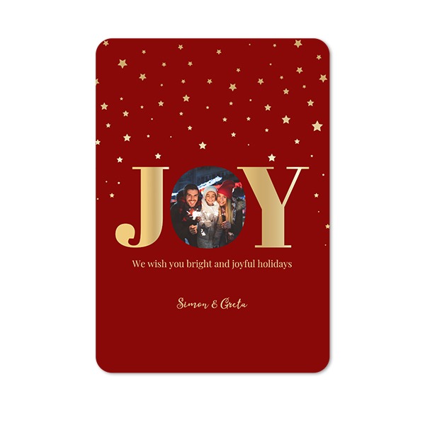 Enkla Fotokort stående rundade hörn 10 x 14,3 cm