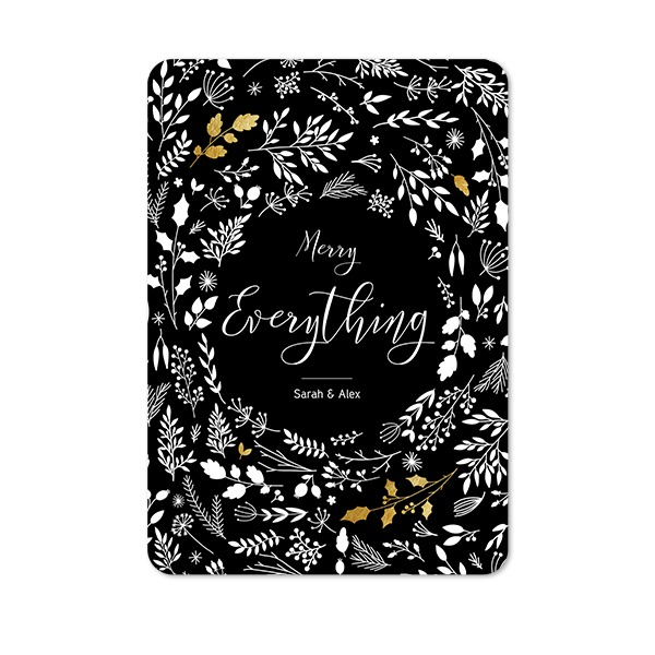 Single Card portrait rounded corners 10 x 14,3 cm