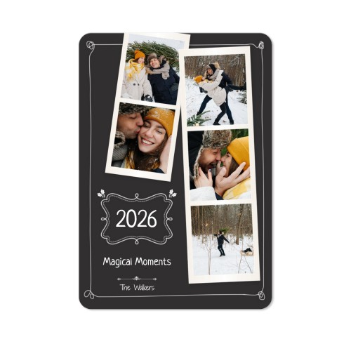 Faire-part 1 volet portrait coins arrondis 10 x 14,3 cm