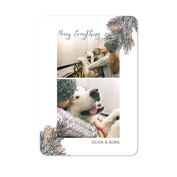 Fotokaart staand met ronde hoeken 10 x 14,3 cm