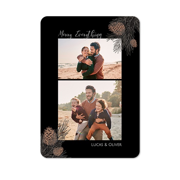 Single Card portrait rounded corners 10 x 14,3 cm