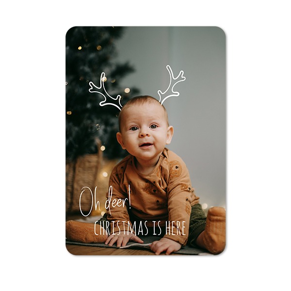 Single Card portrait rounded corners 10 x 14,3 cm