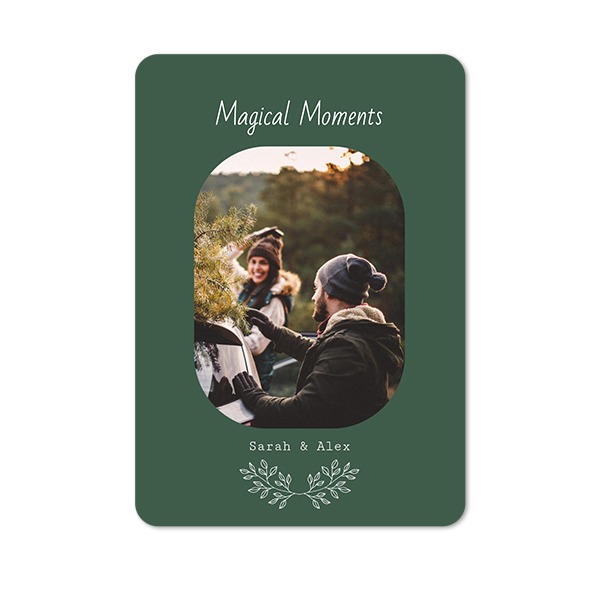 Single Card portrait rounded corners 10 x 14,3 cm