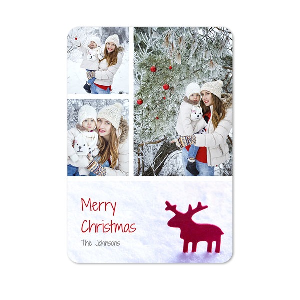 Enkle Fotokort stående runde hjørner 10 x 14,3 cm