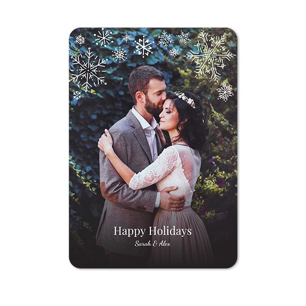 Fotokaart staand met ronde hoeken 10 x 14,3 cm