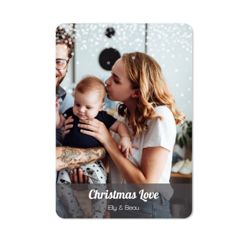 Single Card portrait rounded corners 10 x 14,3 cm