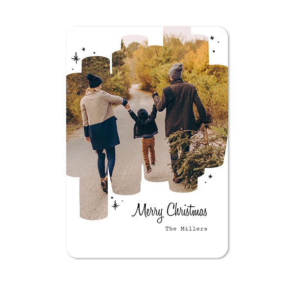 Enkle Fotokort stående runde hjørner 10 x 14,3 cm