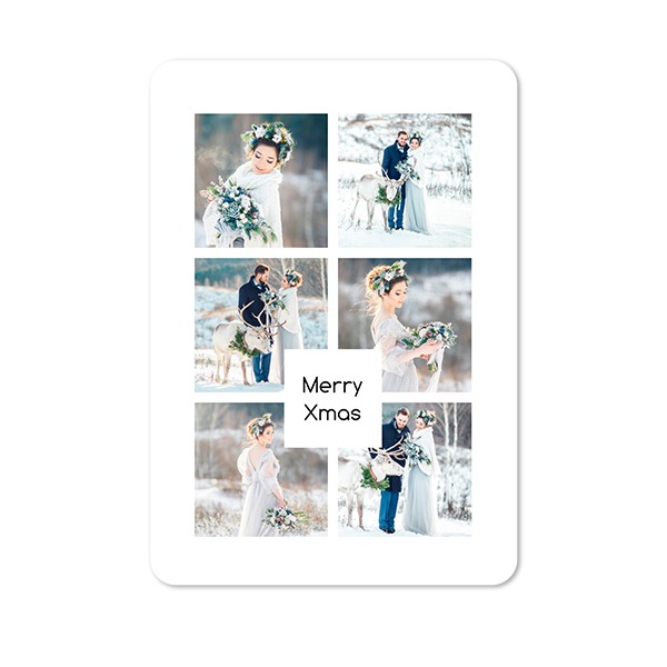 Fotokaart staand met ronde hoeken 10 x 14,3 cm