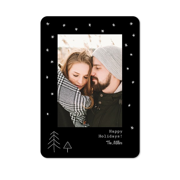 Single Card portrait rounded corners 10 x 14,3 cm