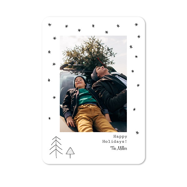 Enkle Fotokort portræt runde hjørner 10 x 14,3 cm Enkle Fotokort portræt runde hjørner 10 x 14,3 cm