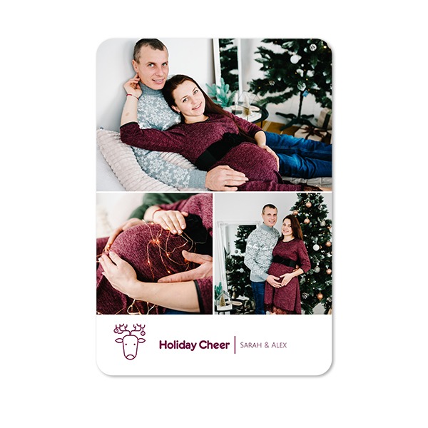 Single Card portrait rounded corners 10 x 14,3 cm