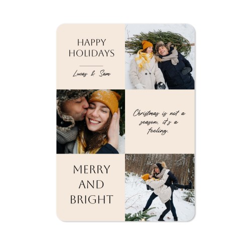 Enkle Fotokort portræt runde hjørner 10 x 14,3 cm