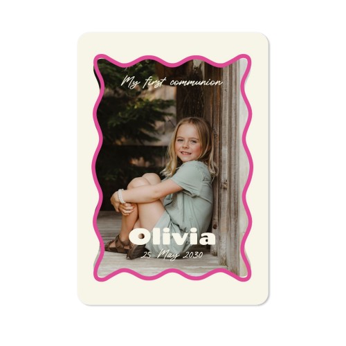 Single Card portrait rounded corners 10 x 14,3 cm