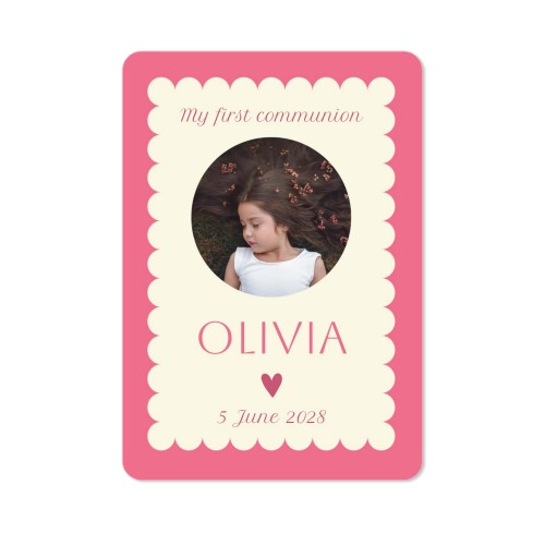 Single Card portrait rounded corners 10 x 14,3 cm
