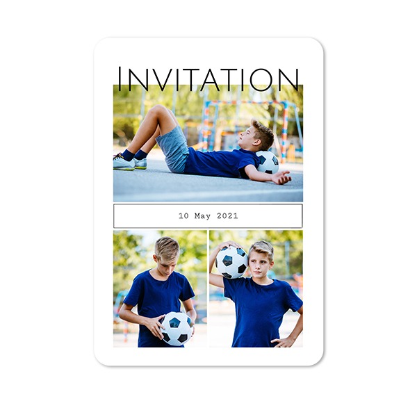 Single Card portrait rounded corners 10 x 14,3 cm